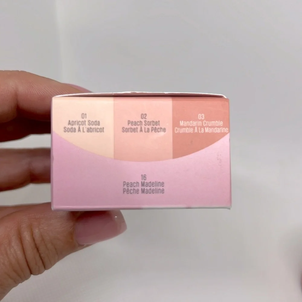 Kaja Beauty Bento Bouncy Chrome Shimmer & Matte Trio - Peach Madeline NEW w/Seal